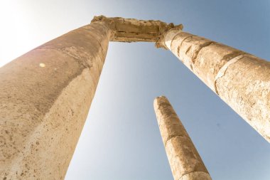 AMMAN, JORDAN - FEBRUARY 15: Streets of Amman the capital city of Jordan, on 15th February 2019 in Amman, Jordan.
