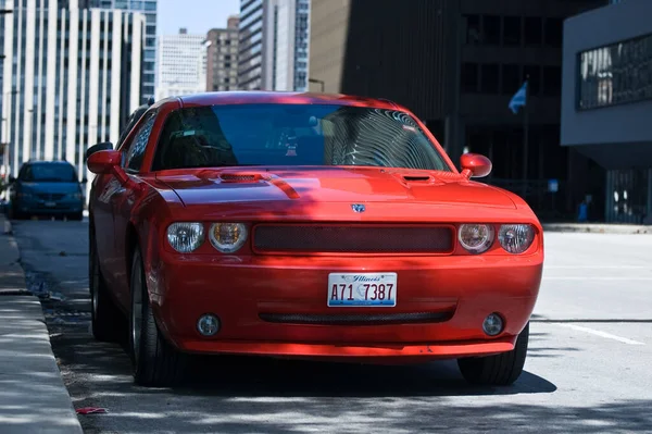 Chicago, ABD - 15 Temmuz:, Dodge Challenger 'ın üçüncü nesil arabası