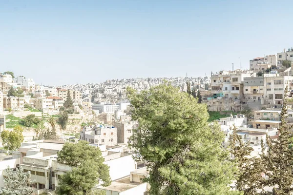 AMMAN, JORDAN - FEBRUARY 15: Streets of Amman the capital city of Jordan, on 15th February 2019 in Amman, Jordan.