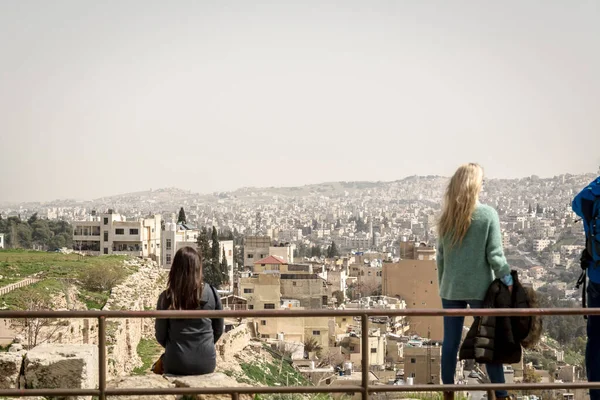 AMMAN, JORDAN - FEBRUARY 15: Streets of Amman the capital city of Jordan, on 15th February 2019 in Amman, Jordan.