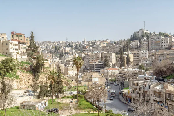 Amman Jordan Φεβρουαριου Δρόμοι Του Αμμάν Της Πρωτεύουσας Της Ιορδανίας Φωτογραφία Αρχείου