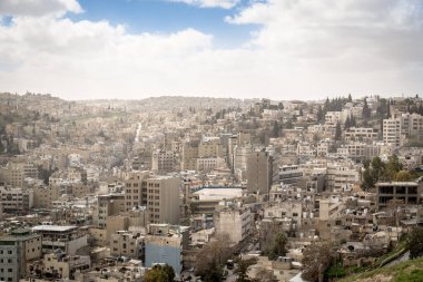 Panorama of Amman, the Jordan capital city.