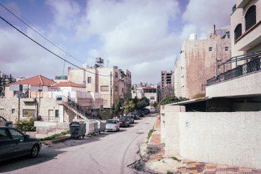 AMMAN, JORDAN - 15 Şubat 2019 'da Ürdün' ün başkenti Ürdün 'de Amman sokakları.