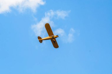 SOBIENIE SZLACHECKIE, POLAND - JUNE 16: Historic planes during Sky Show on June 2018 in Sobienie Szlacheckie, Poland.