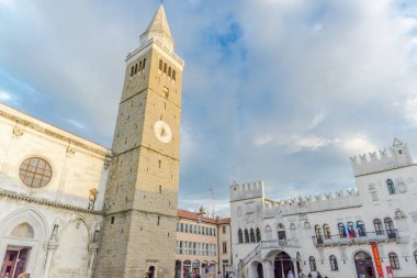 KOPER, SLOVENIA - 18 EYLÜL: 18 Eylül 2016 tarihinde Slovenya 'nın Koper kentinde Koper kasabası.