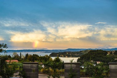 Sahilde gökkuşağı, doğa 