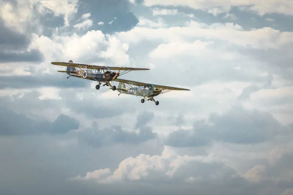 Sobienie Szlacheckie Πολωνία Ιουνίου Ιστορικά Αεροπλάνα Κατά Διάρκεια Του Sky — Φωτογραφία Αρχείου