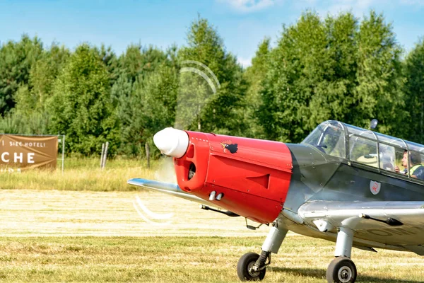 Sobienie Szlacheckie Poland June Historic Planes Sky Show June 2018 — Stockfoto