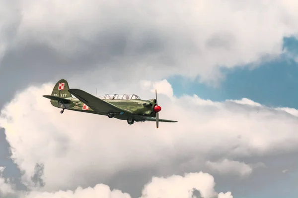 Sobienie Szlacheckie Polen Juni Historische Vliegtuigen Tijdens Sky Show Juni — Stockfoto