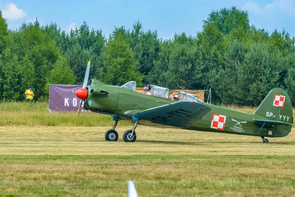 Sobienie Szlacheckie Poland June Historic Planes Sky Show June 2018 — Stock Photo, Image