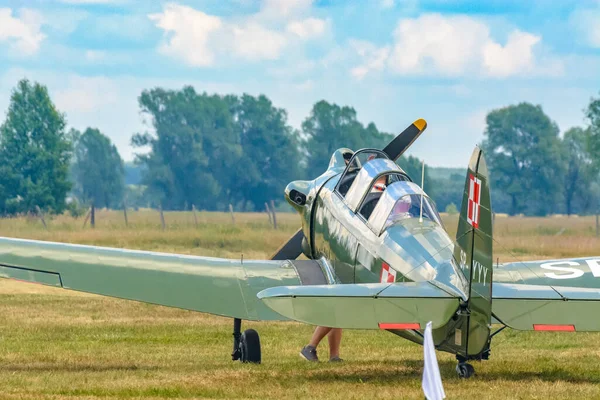 Sobienie Szlacheckie Polonia Junio Aviones Históricos Durante Sky Show Junio — Foto de Stock