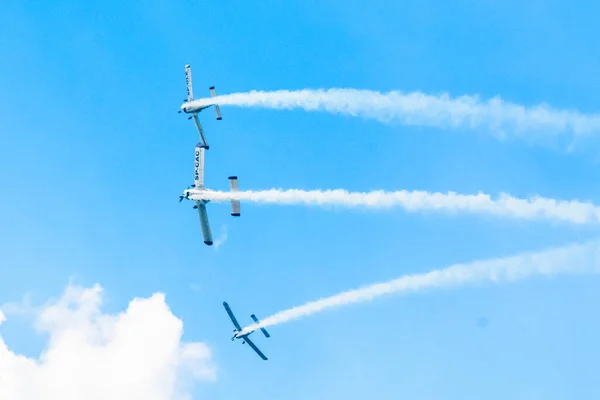 Sobienie Szlacheckie Polska Czerwca Samoloty Socata Podczas Sky Show Czerwcu — Zdjęcie stockowe