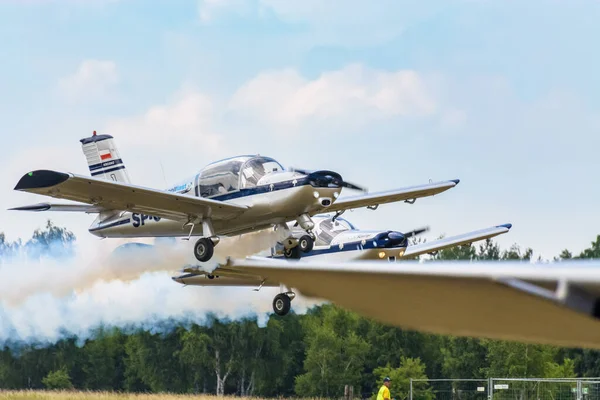 Sobienie Szlacheckie Polonia Junio Aviones Socata Durante Sky Show Junio —  Fotos de Stock