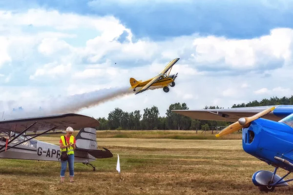 Sobienie Szlacheckie Polonia Junio Aviones Históricos Durante Sky Show Junio —  Fotos de Stock