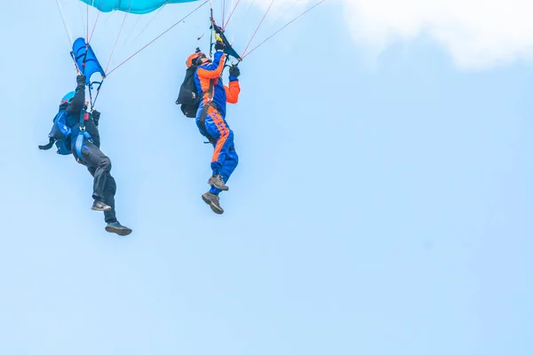 Sobienie Szlacheckie Poland June Paragliders Sky Show June 2018 Sobienie — Stock Photo, Image