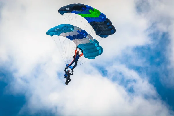 Sobienie Szlacheckie Poland June Paragliders Sky Show June 2018 Sobienie — Stock Photo, Image