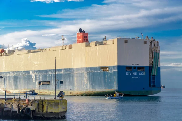 Koper Slovenië September Goddelijke Aas Autoveerboot Vanuit Koper September 2016 — Stockfoto