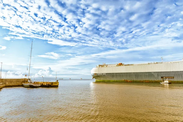 Koper Slovenië September Goddelijke Aas Autoveerboot Vanuit Koper September 2016 — Stockfoto