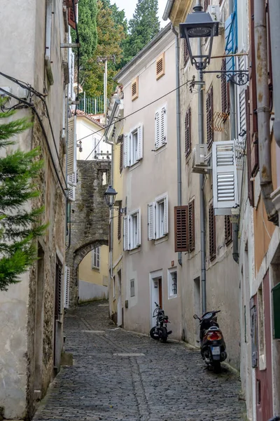 Piran Slovenia Settembre Edifici Del Centro Storico Settembre 2016 Pirano — Foto Stock