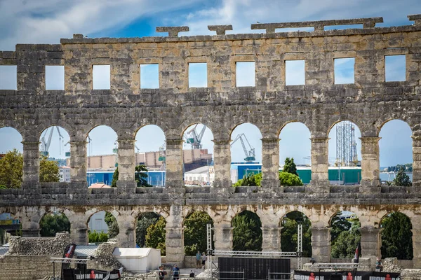 Pula Croatia September Ancient Pula Arena 17Th September 2016 Pula — Stock Photo, Image