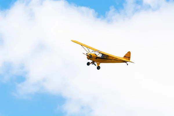 Sobienie Szlacheckie Polen Juni Historische Flugzeuge Während Der Sky Show lizenzfreie Stockbilder