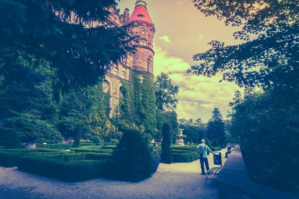 Walbrzych Poland July Baroque Castle Ksiaz 29Th July 2016 Walbrzych — Zdjęcie stockowe