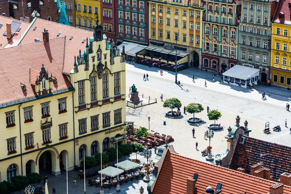 Wroclaw Poland June Aerial View Old Town Buildings 26Th June — Foto Stock