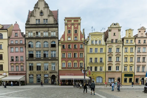 Wroclaw Poland June People Old Town 26Th June 2016 Wroclaw — Foto Stock