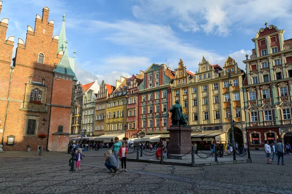 Wroclaw Poland June People Old Town 26Th June 2016 Wroclaw — Zdjęcie stockowe