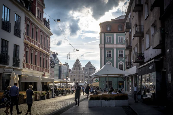 Wroclaw Poland June People Old Town 26Th June 2016 Wroclaw — Zdjęcie stockowe