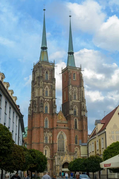 Wroclaw Poland June Cathedral John Baptist 26Th June 2016 Wroclaw — Photo