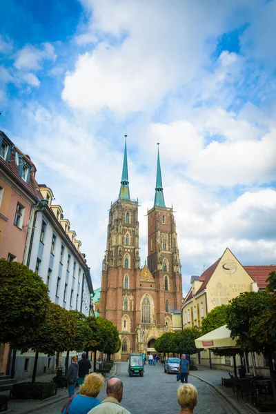 Wroclaw Poland June Cathedral John Baptist 26Th June 2016 Wroclaw — Photo