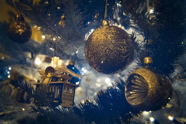 Christbaumkugeln Aus Nächster Nähe — Stockfoto