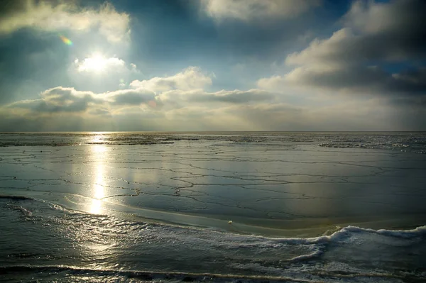 Baltic Sea Winter Poland — Foto de Stock