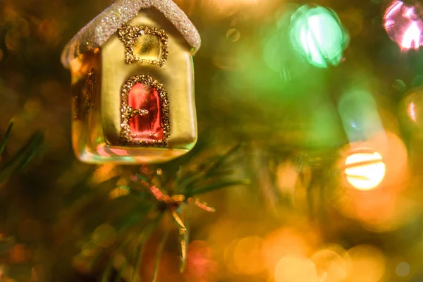 Christmas Tree Decoration Close — Stock Photo, Image