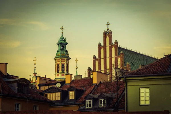 Oude Stad Warschau Polen — Stockfoto