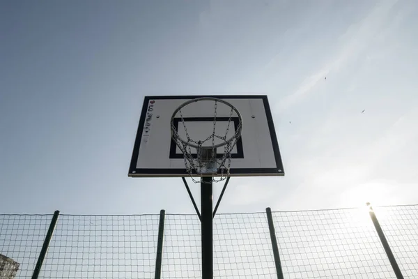 Empty basketball court, sport