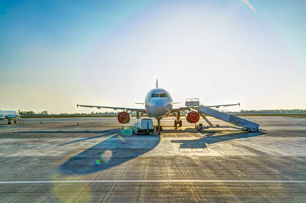 Warsaw Pologne Mars Boeing 737 Small Planet Airlines Stationné Aéroport — Photo