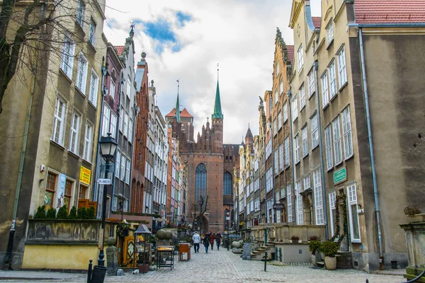 Gdansk Poland January Old Town Buildings 4Th January 2015 Gdansk — Photo