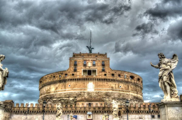 Castel Sant Angelo Róma Olaszország — Stock Fotó