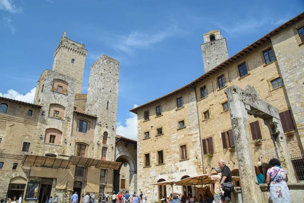 San Gimignano Talya Seyahat — Stok fotoğraf