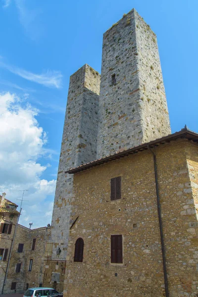 San Gimignano Italy Architecture Travel — 스톡 사진