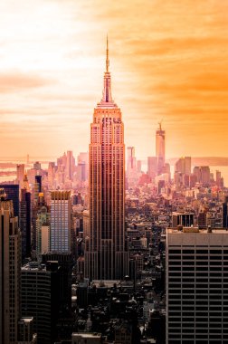 NEW YORK, ABD - 3 Mart 1931 'de Empire State Building kuruldu ve 1973' e kadar New York 'taki Talles Bucilidng, 3 Mart 2013' te ABD 'nin New York kentinde yapıldı..