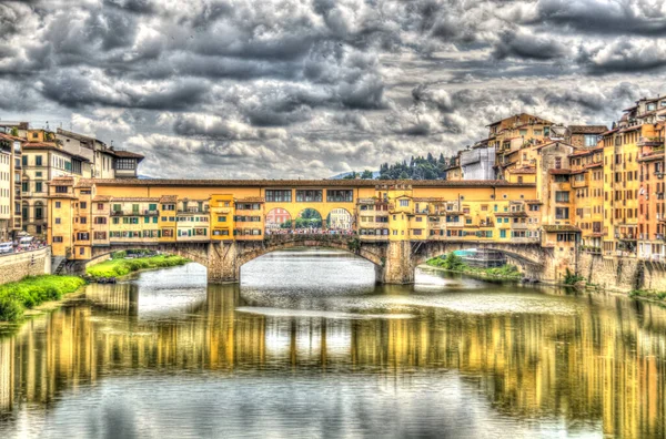 Ponte Vecchio Florence Italië — Stockfoto