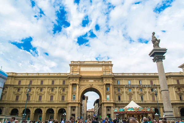 Piazza Del Republica Florence Italy — Stock Photo, Image