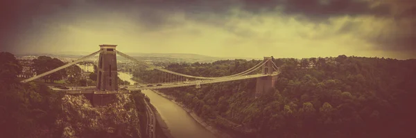 Клифтонский Мост Панорамный Вид — стоковое фото