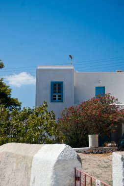 Milos Adası 'ndaki Yunan evi