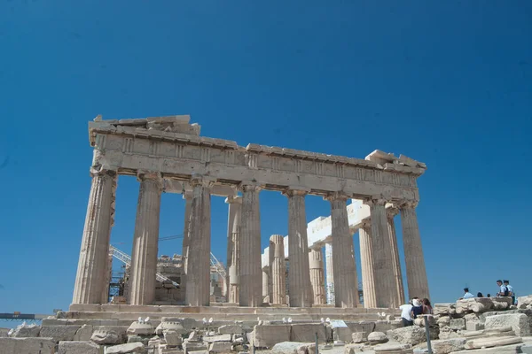 Akropol Aten Letni Dzień — Zdjęcie stockowe