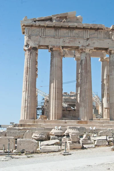 Acrópole Atenas Durante Dia Verão — Fotografia de Stock