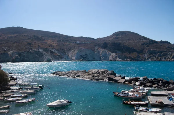 Piccola Marina Sull Isola Milos — Foto Stock